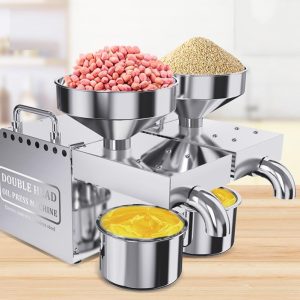 Dalle QD-S20 Çift Hazneli Paslanmaz Yağ Sıkma Pres Makinası